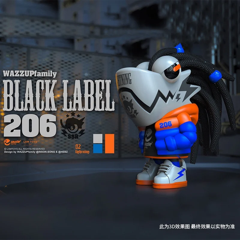 

LAM TOYS * WAZZUP Chameleon Black Label Series Sixth Generation Confirmation Blind Box Fashion Play Handmade