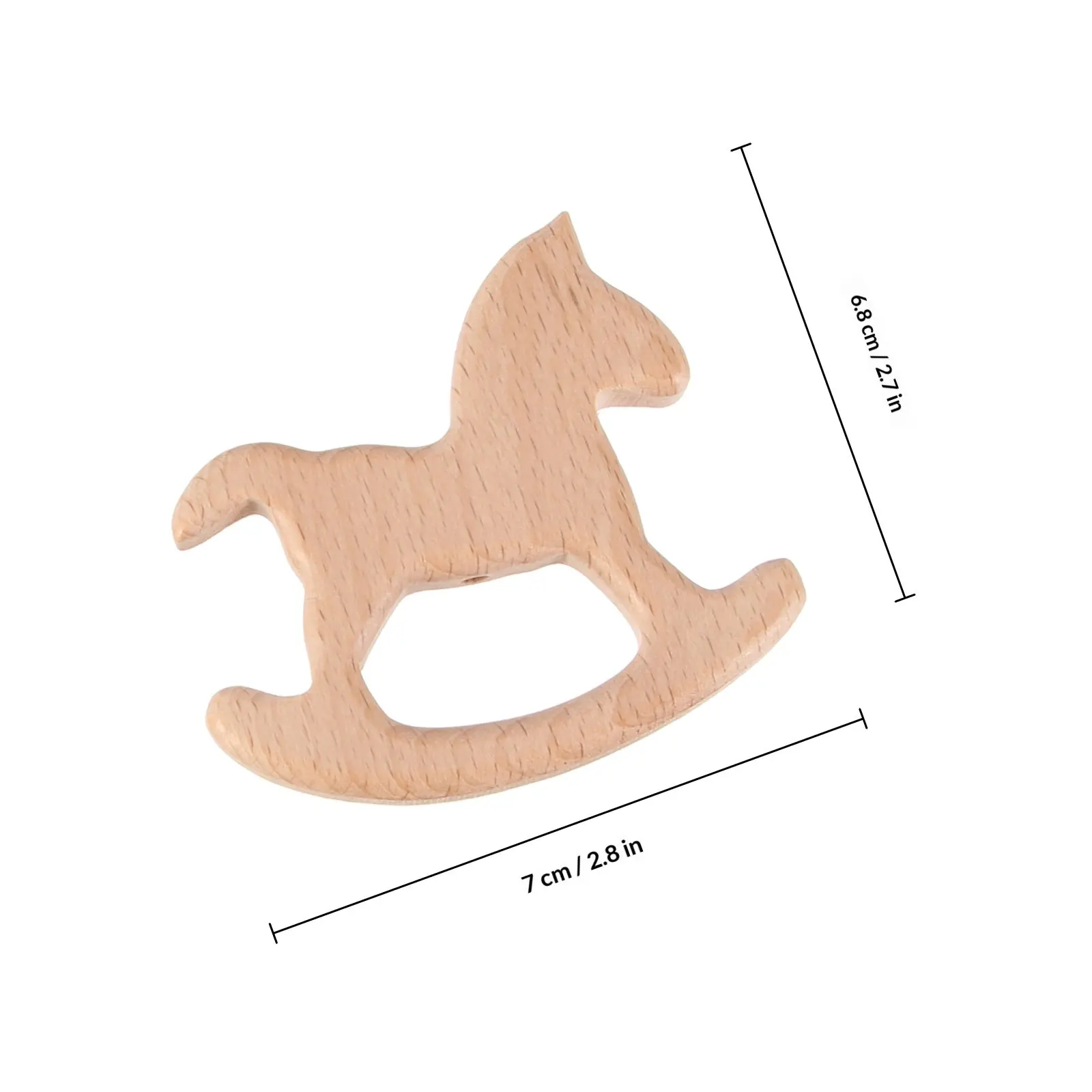 Lot de 11 hochets de dentition en bois pour bébé, formes d'animaux de dessin animé, apaisants pour la mastication et la dentition, jouets à mâcher pour nourrissons