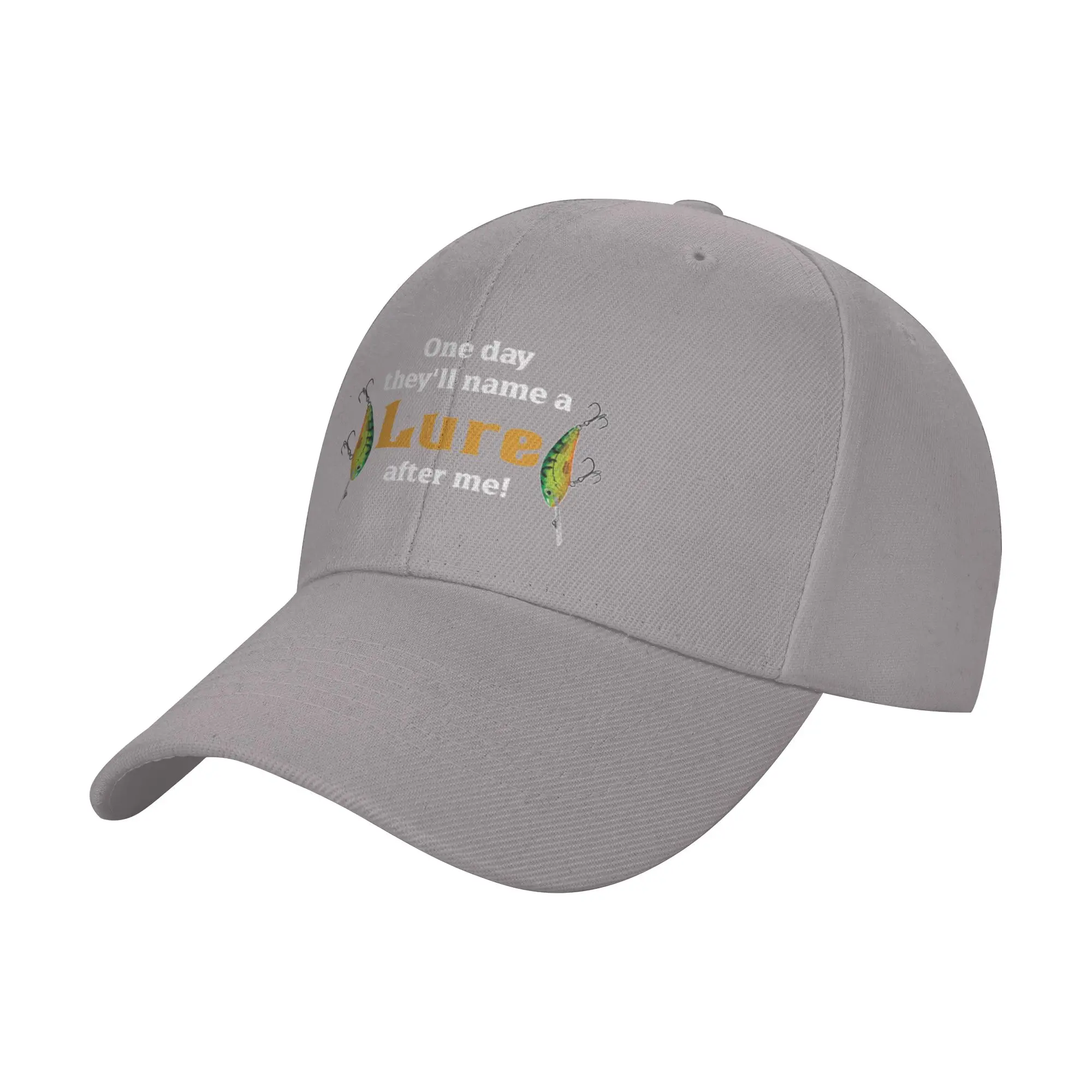 Hot Sale One Day They ll Name A Lure After Me Fishing Baseball Cap  Breathable Brand Cap  Parent-Child Outing Brand Cap