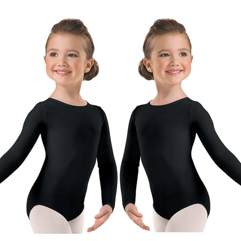 

Speerise Girls Ballet Dance Leotards rose pink Gymnastics Cotton Dance Bodysuits Kids Childern Girl Long Sleeve Ballerina