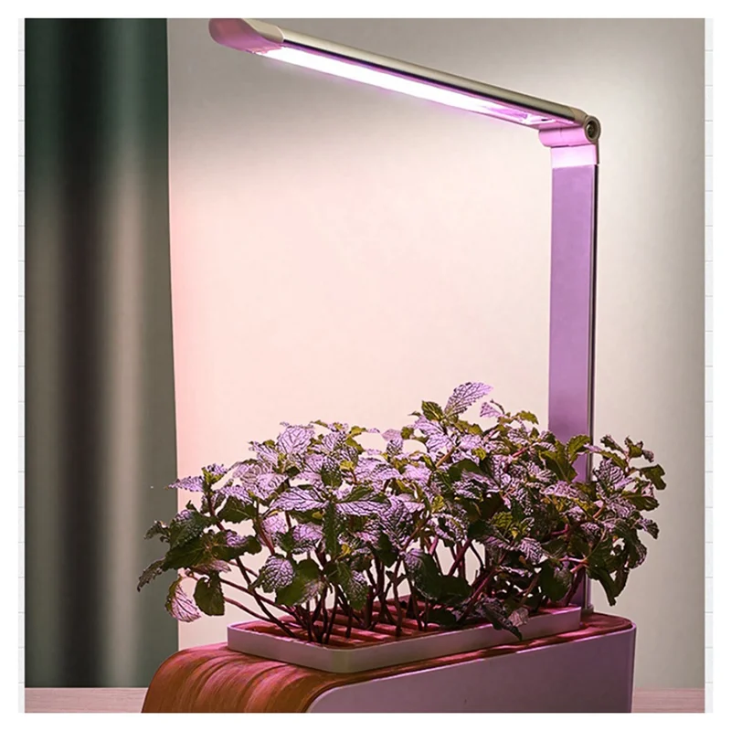 

LICE-Hydroponics Growing Family Farm Nursery Tray Pot Indoor Herb LED Grow Light Automatic Timer Smart Garden Planter Easy To Us