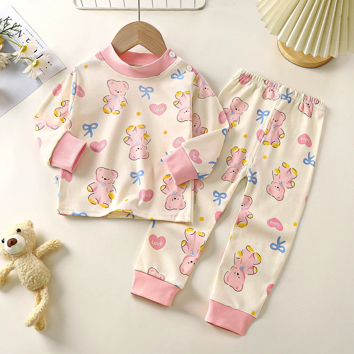 

Осенне-зимний новый детский термокомплект — топ с длинными рукавами и штаны для мальчиков, верхняя одежда для малышей и детей