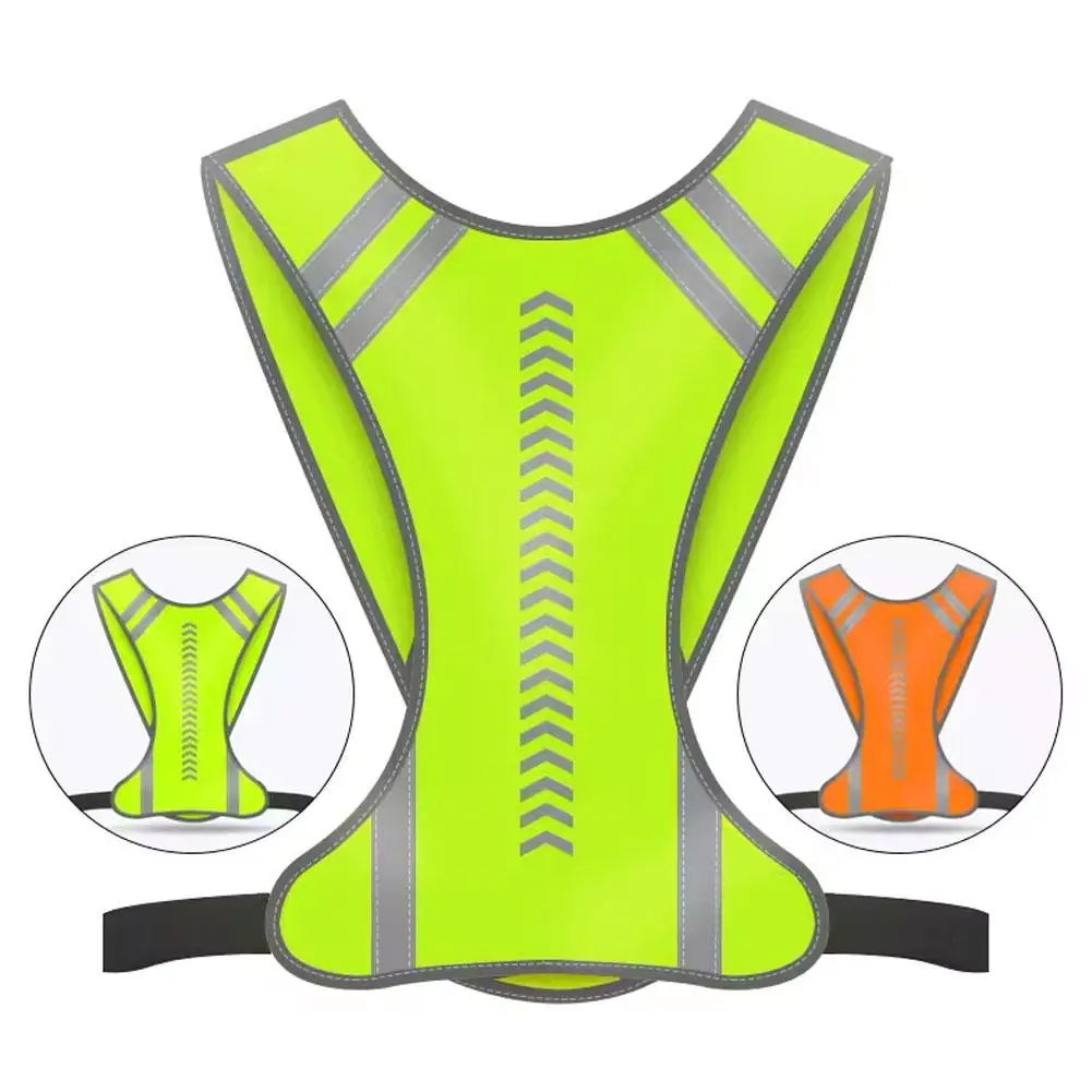 Cycling Reflective Vest High Visibility Safe Jacket For Night Riding Running Jogging Cycling Motorcycle Outdoor Sports Waistcoat