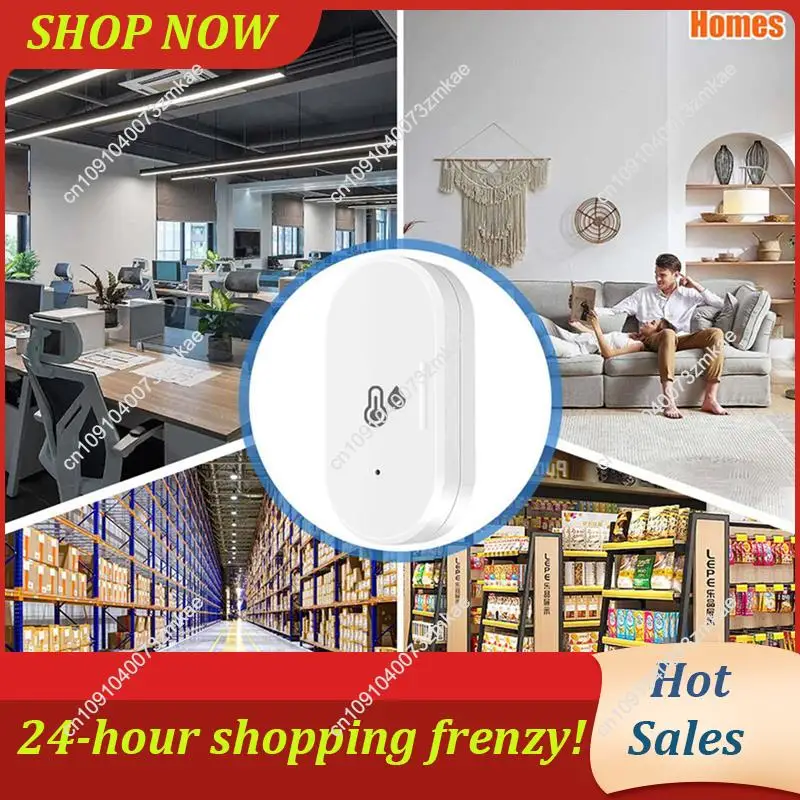 

Ежедневная распродажа 5X Tuya Zigbee умный датчик температуры и влажности, мини-думи температуры