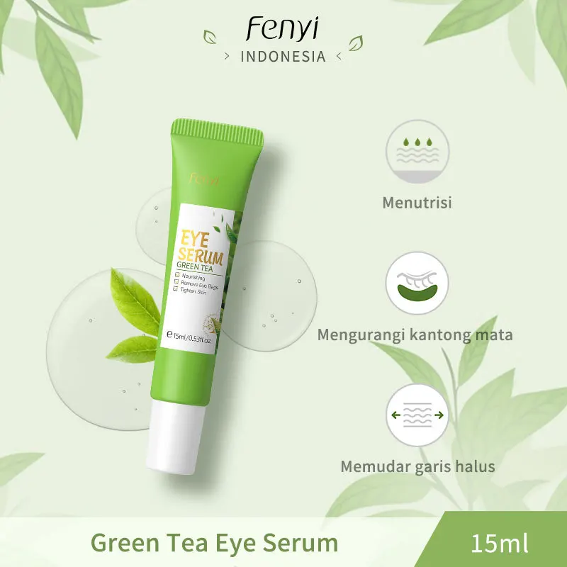 Fenyi Green Tea Eye Roller Eye Serum Hydrating Moisturizing Eye Bags  Essence Skin Care Cream Women's Korean Cosmetic 15ml