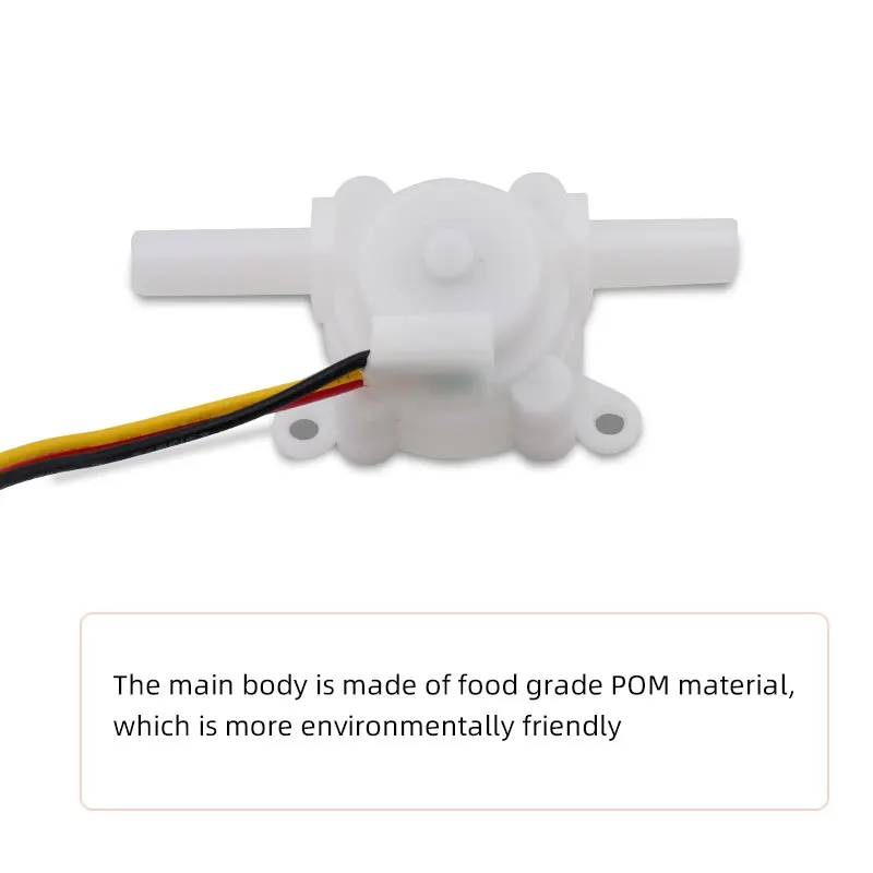 Imagem -04 - Hall Sensor de Fluxo de Água Pequeno Purificador de Água Inteligente para Banheiro Medidor de Fluxo Saída de Pulso Nível Alto e Baixo Ramificações