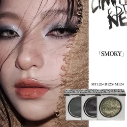 Joocyee Smoky Eyeshadow Single Colour Matte Fine Glitter Pearlescent Glitter Pigmented Neon Sequins Eyeshadow Palette Makeup