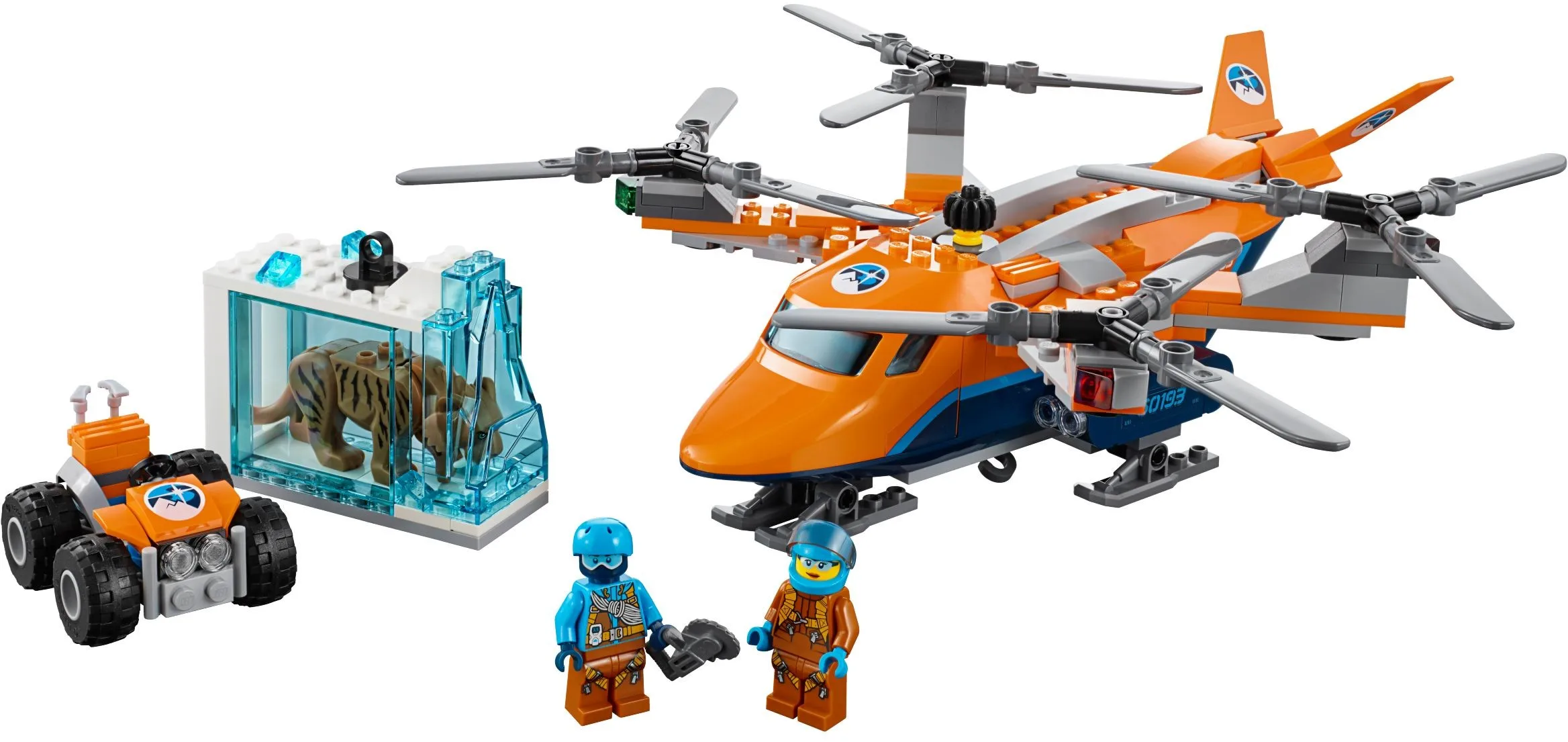 277 pcs Arctic Air Transport 02109  city series building block 60193 for Children Toy Bricks for Kids