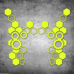 1PC Honeycomb Gear Motorcycle Stickers Motocross Fairing Fuel Tank Scooter Deocr Waterproof DIY Motorcycle Helmet Vinyl Decals