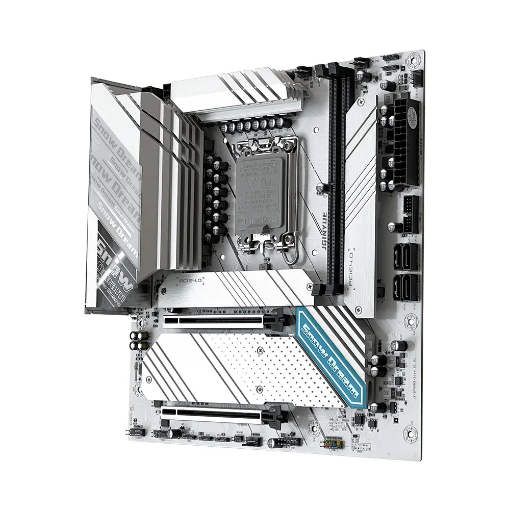 Imagem -03 - Jginyue-placa-mãe B760m Lga 1700 Intel Core i3 i5 i7 i9 12 ° 12 ° 12 ° 12 ° 11 ° Ddr5 B760m-snow Dream d5