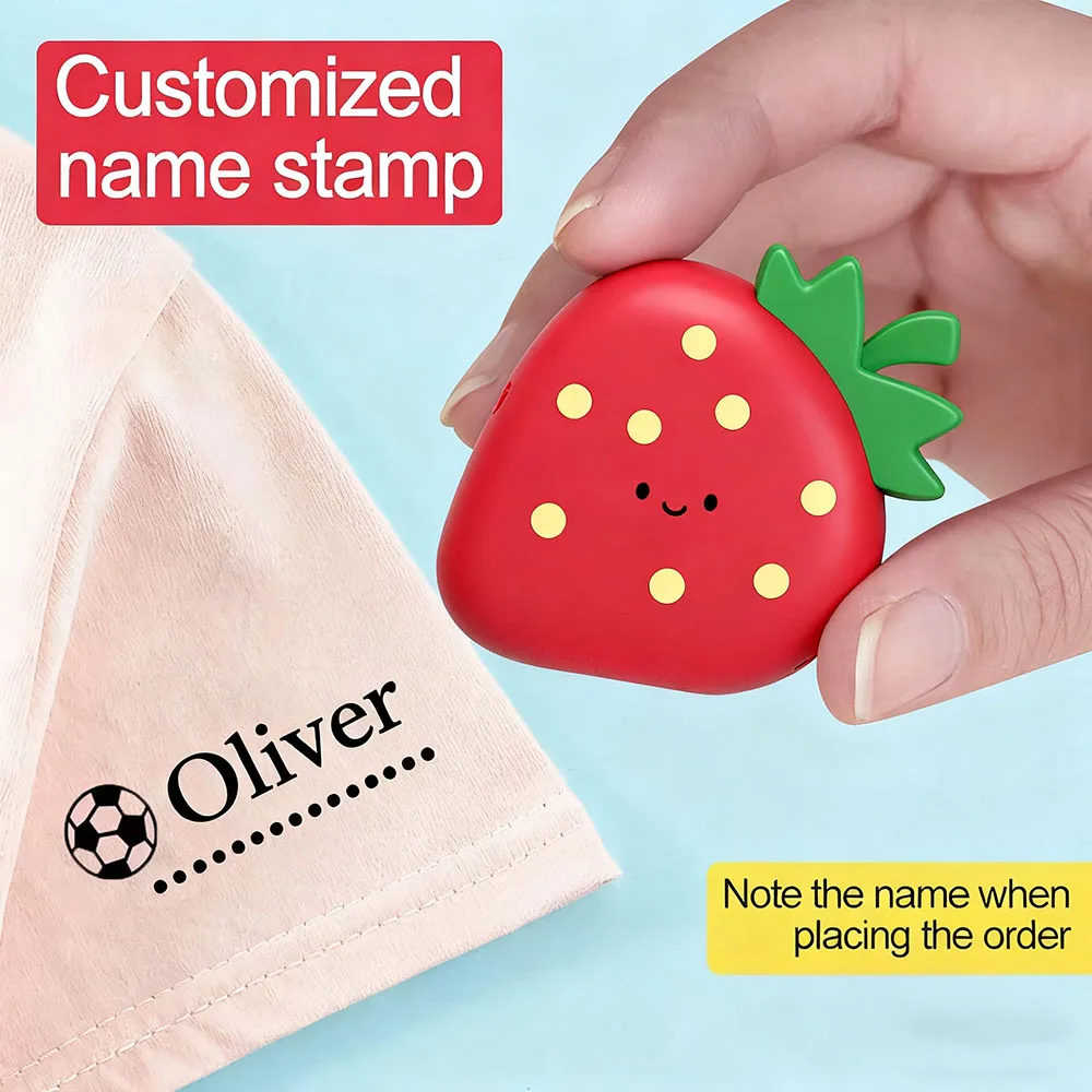 

Custom Name Stamp Baby Children's Teacher Clothing Cute DIY Personalized seal stamp for Clothes
