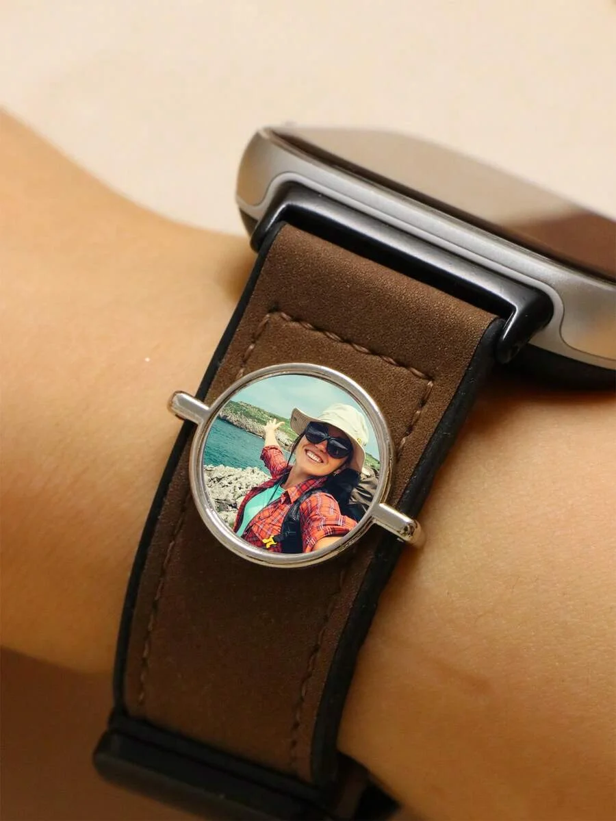 Customizable Photo Watch Strap Accessories, Watch Band Add-Ons, Father's Day Gift, Anniversary Gift image 3