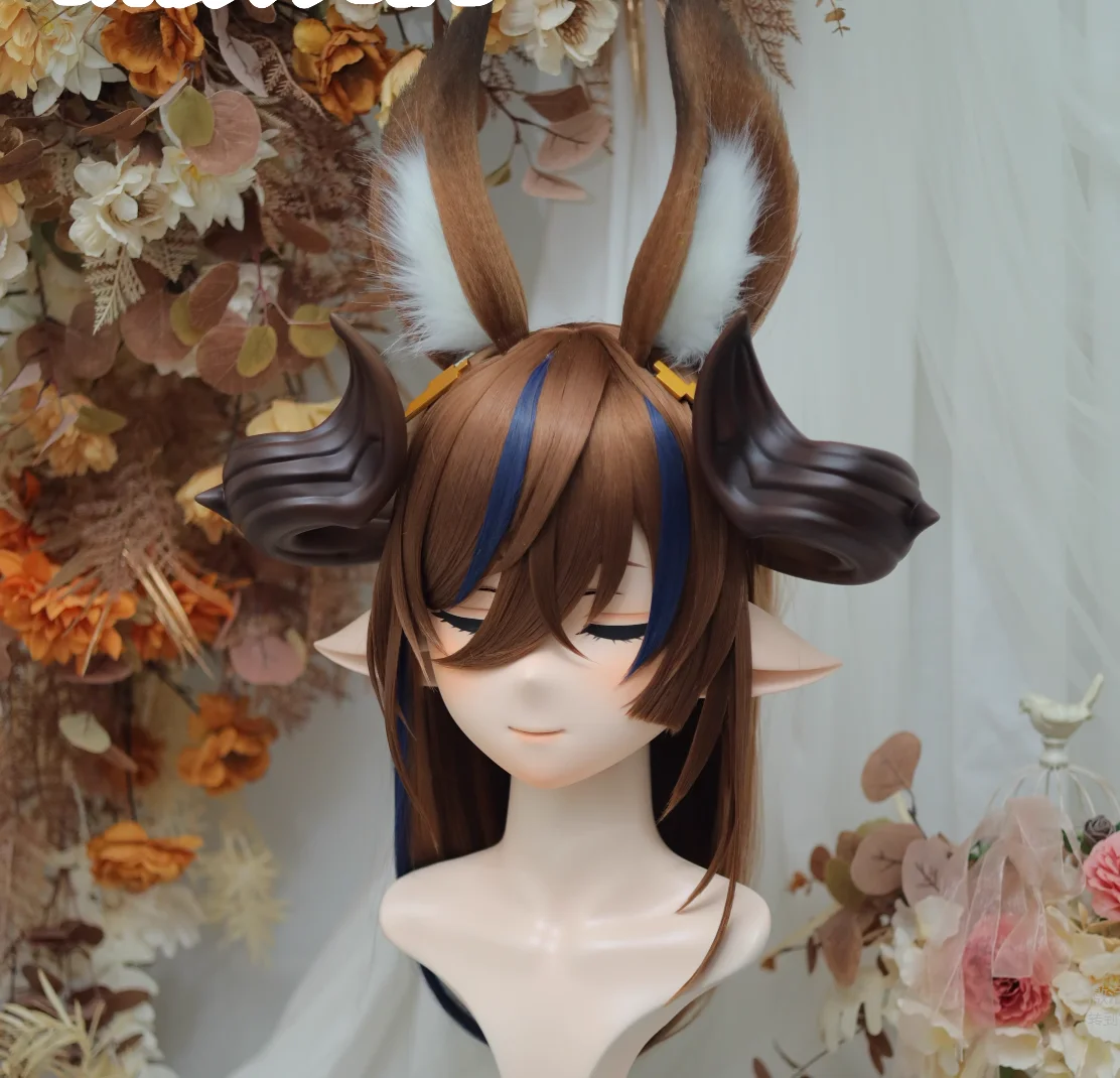 (NFD311-21)Customize Full Head With Lock Pretty Female/Girl Japanese Animego Character Kig Cosplay Kigurumi Mask Crossdress Doll