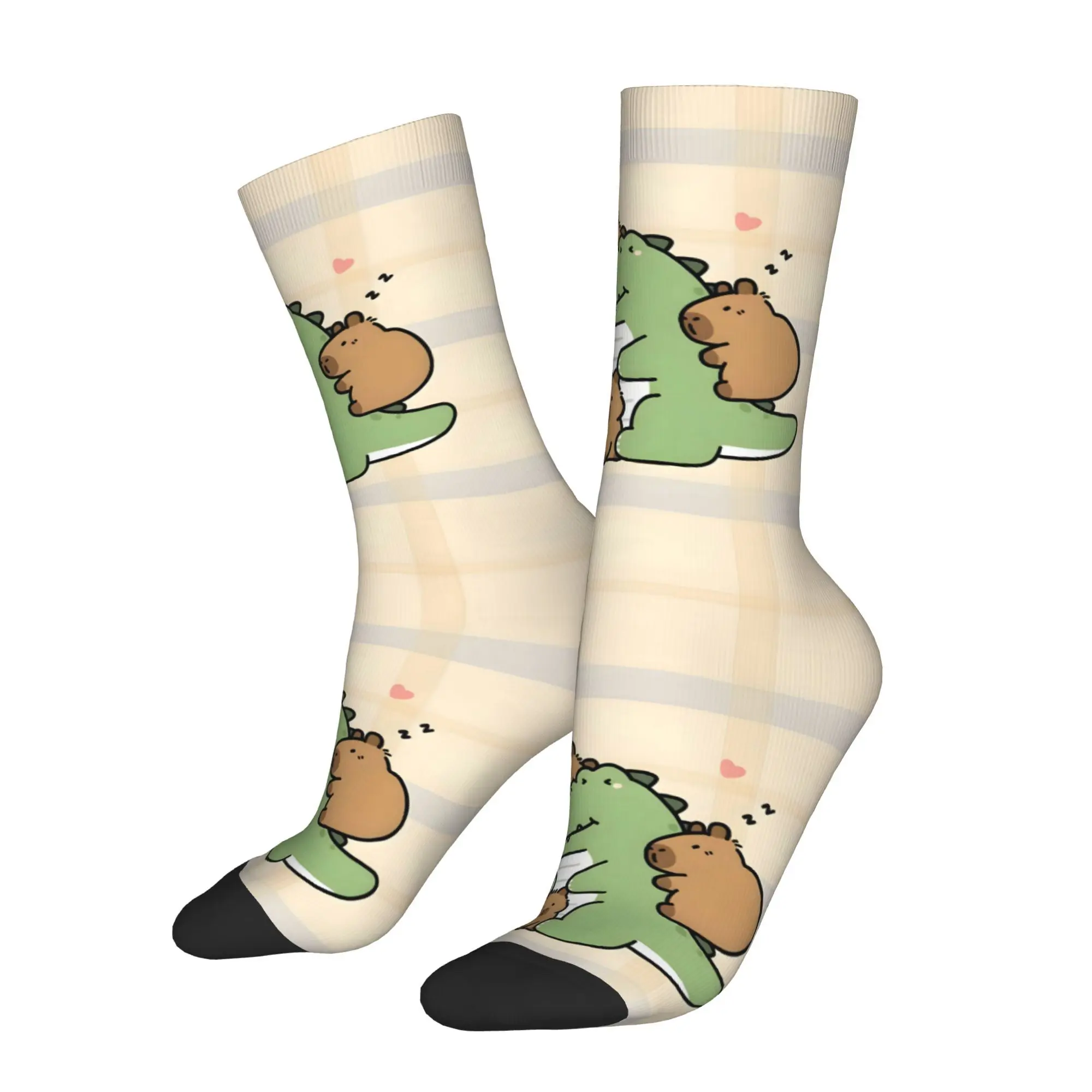 

Funny Sock for Men Capybara Hip Hop Harajuku Happy Breathable Pattern Printed Crew Sock Casual Gift