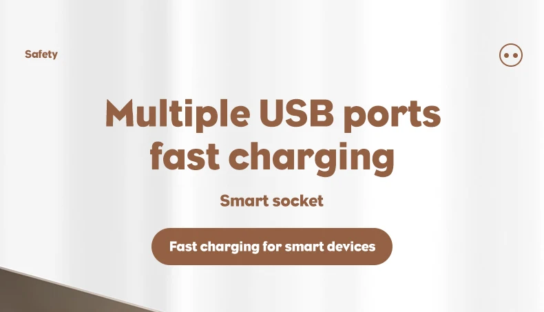 EU-Stecker Mehrfachsteckdose mit 2m Verlängerungskabel, Elektrische Steckdose mit Smart-USB, Überspannungsschutz und Netzwerkfilter für Zuhause und Büro – Detail 11