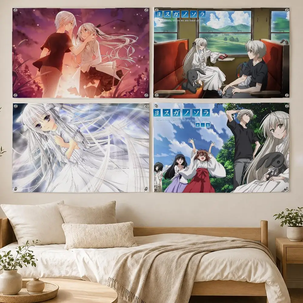 Yosuga no Sora Romance Flags Room Bedroom Home Outdoor Wall Hanging Concert Printed Background Decoration Art Banne