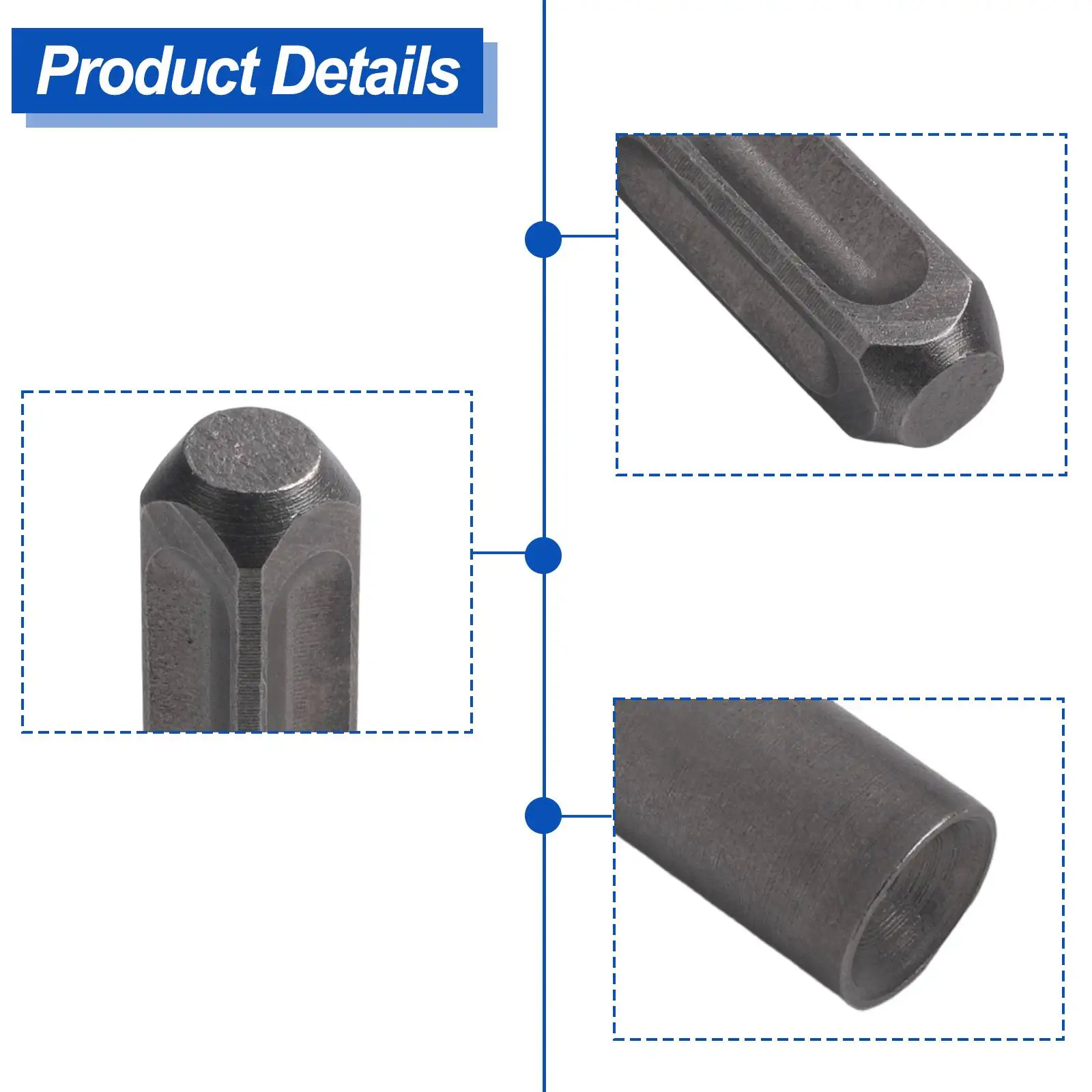 Easy To Use Electric Hammer Tool Tool Part Expansion Bolt Punch 155mm Length Alloy Steel Material Easy To Operate