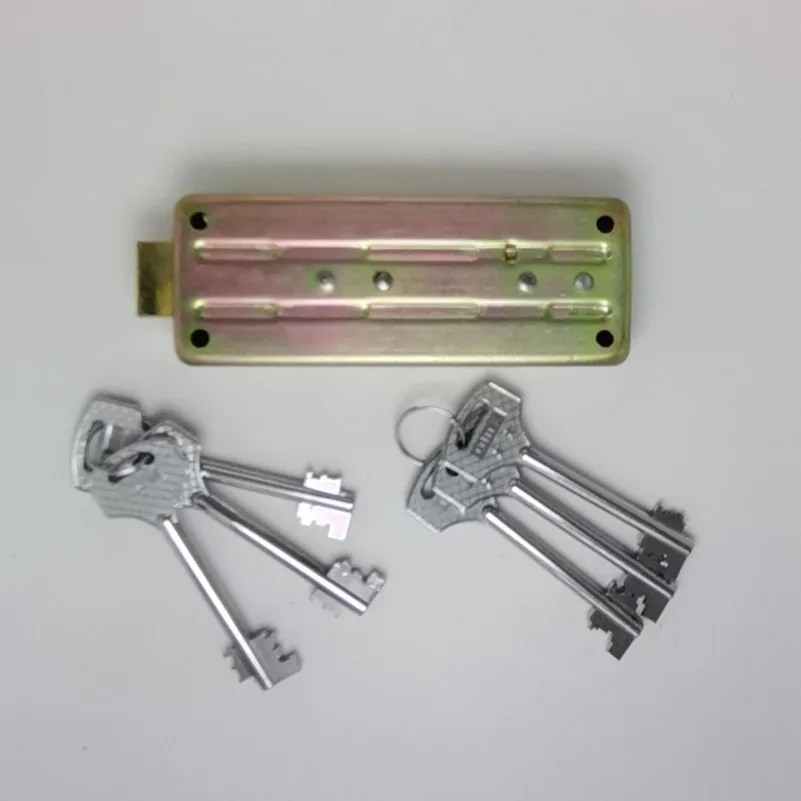 1set Dual Control Safe Lock with Double Keys, Bank Vault Door Lock for Cash Box & Office Cabinet， 2 Person Management
