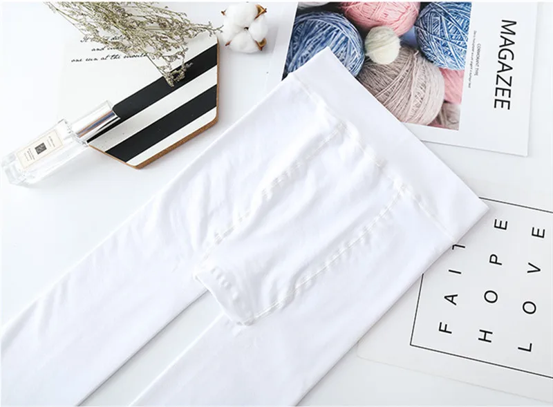200D Plus Größe Warme Strumpfhosen Frauen Fleece Strumpfhosen Tanz Ballett Frau Dicke Warme Stretchy Strumpf Weibliche Weiße Strumpfhosen Mädchen – Detail 7