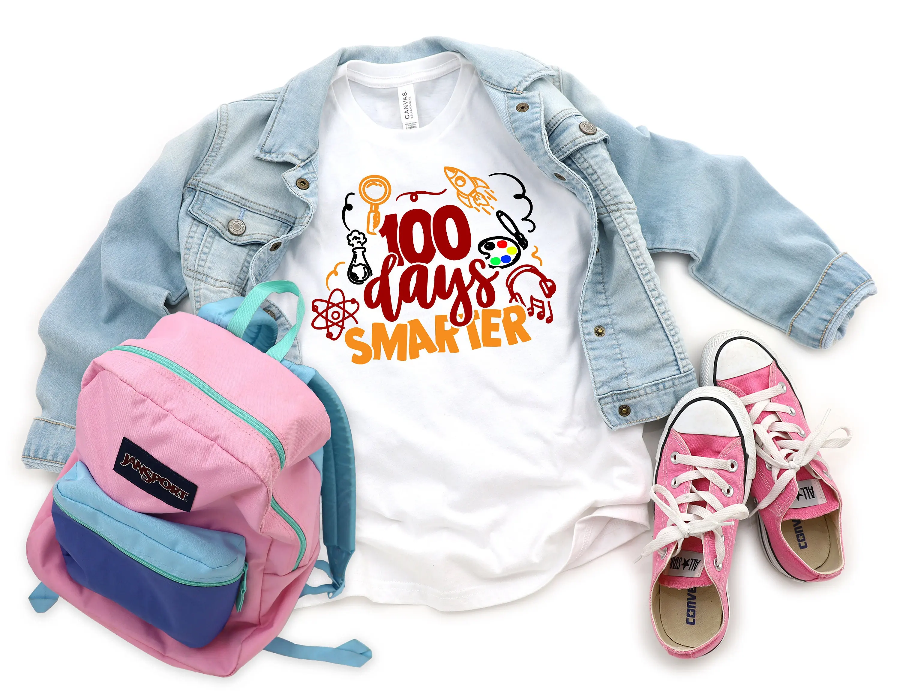 100 Days Smarter T Shirt Of School Teacher s Appreciation Brighter Back to Life