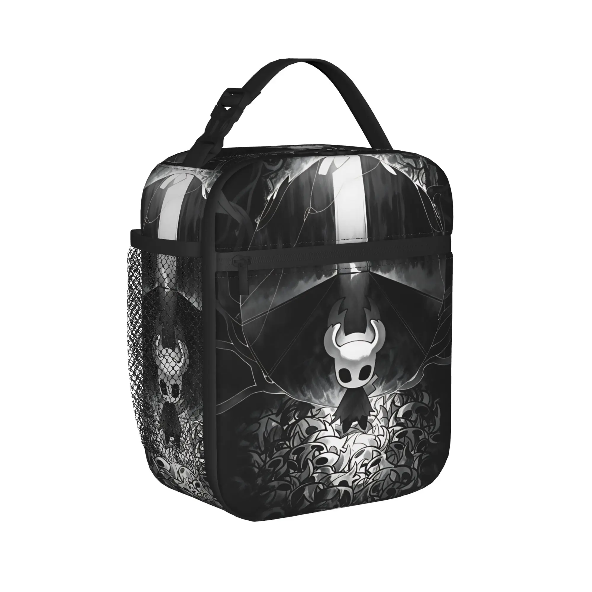 Hollow Knight Lunch Bag  Funny Lunch Box Picnic Portable Thermal Tote Handbags For Adult Waterproof Print Cooler Bag