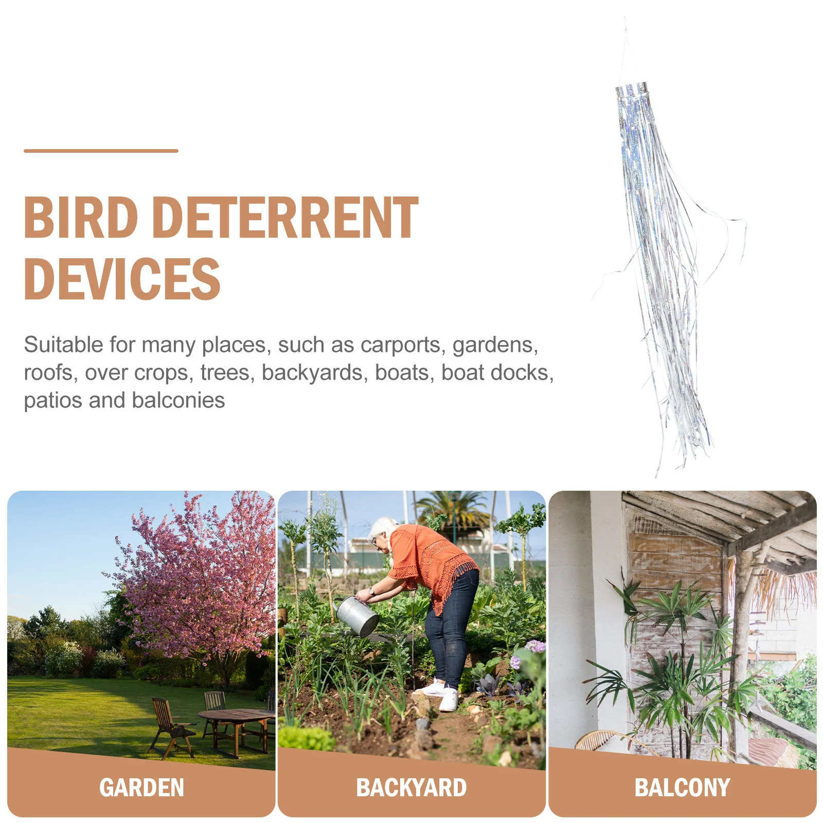 

1pcs Repellent Strip Reflective For Bird Deterrent Devices Window Protection Bird Deterrent Devices Ribbon