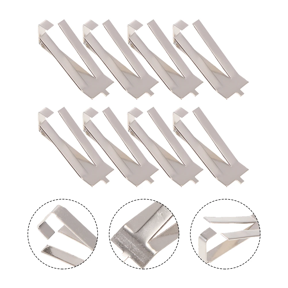 

5 Pcs Plate Hot Bed Printing Platform Clamp Silver Spring Steel Practical