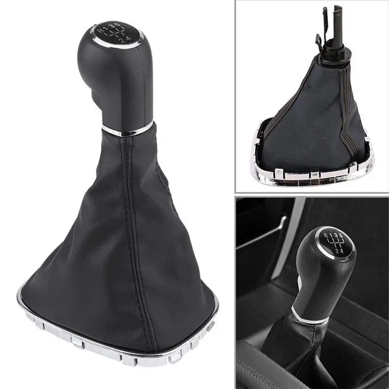 5/6 Speed Manual Car Gear Shift Knob Lever Stick Gaitor Boot Cover 009140093 For Opel/Vauxhall Corsa D S07 E X15 Hatchback Van