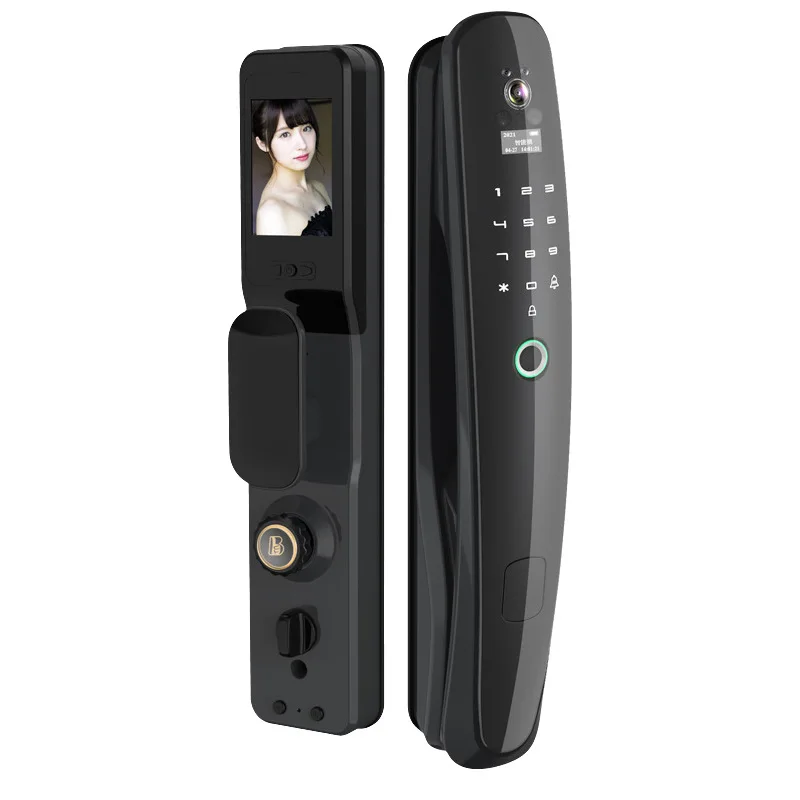 

Facial recognition fingerprint lock, home security door combination lock