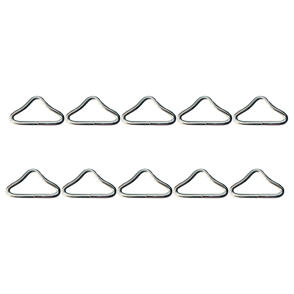 30 Pcs Special Ring for Trampoline Replacement Parts Triangle Buckles Iron Rings Jumping Bed Child