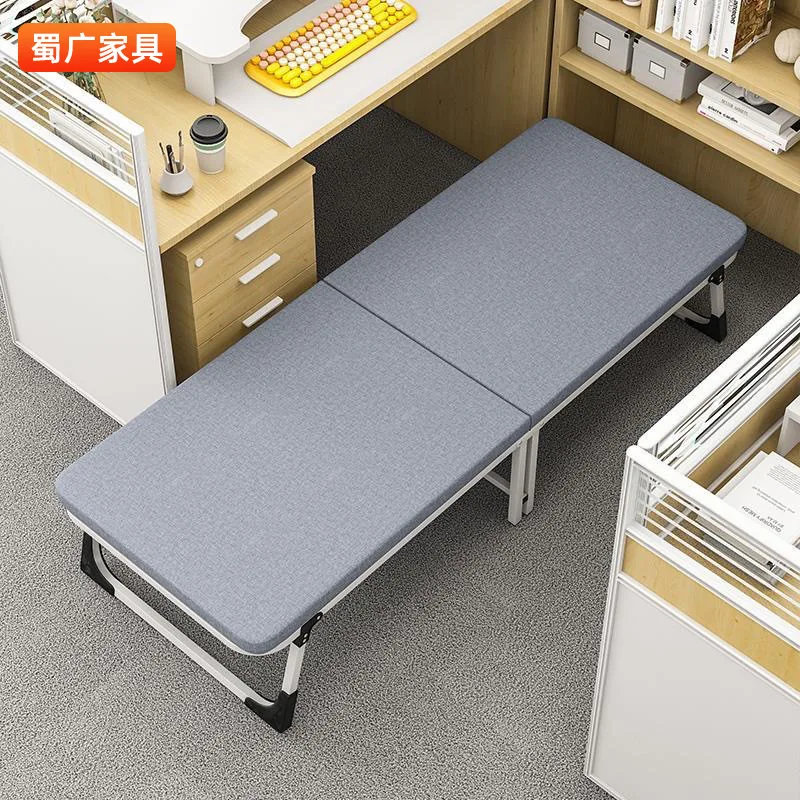 Office Siesta Folding Bed Portable Household Single Hospital Escort Two Folding Siesta Camp Bed Small Size Adult Furniture