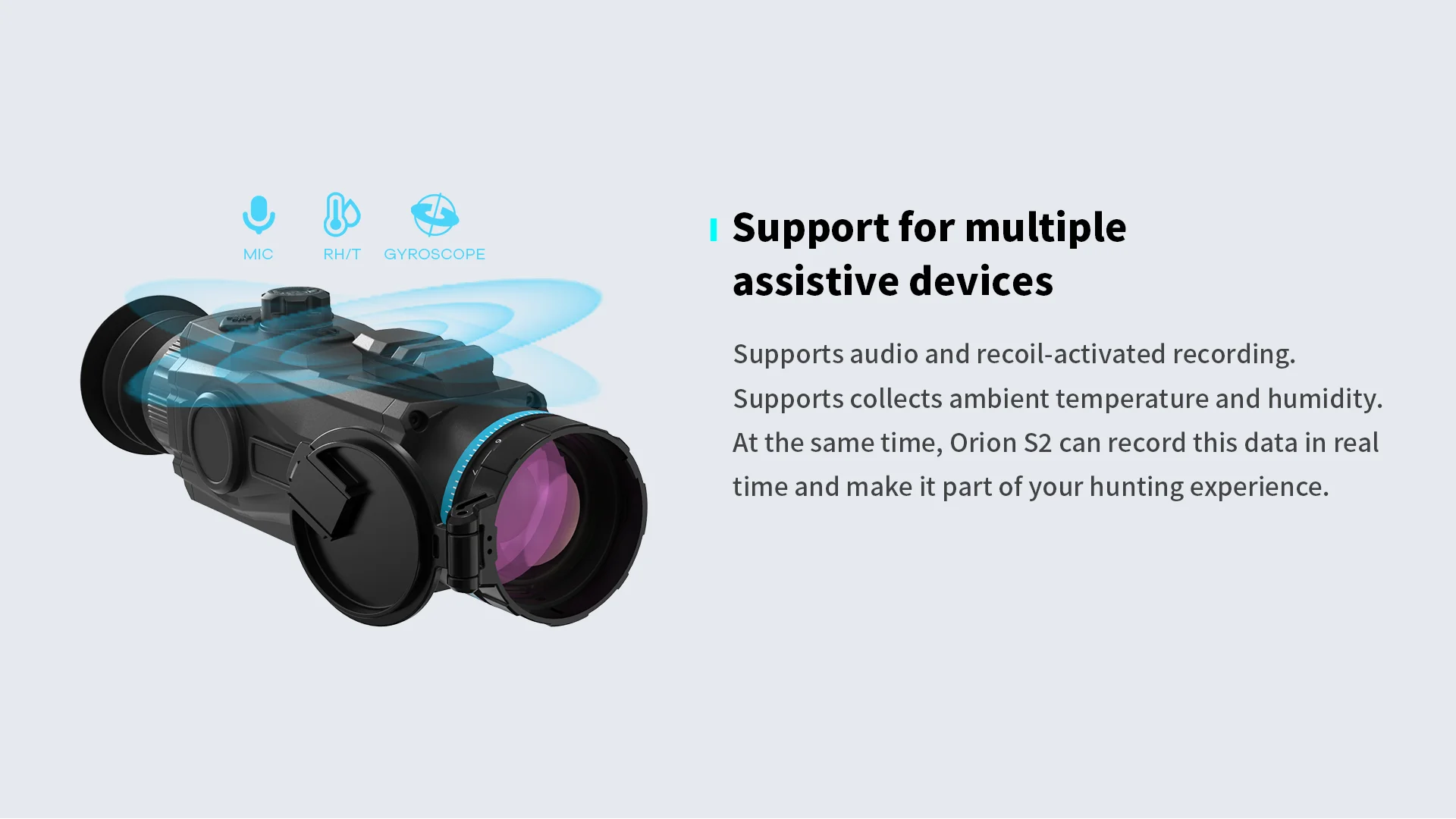 Visão de imagem térmica Orion S2 SCOPE TERMICO