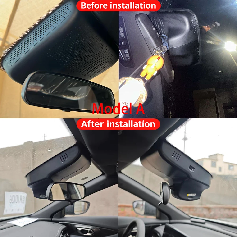 for Dodge Attitude Trumpchi GAC Empow 2021-2025 Plug & Play Wifi DVR 4K Dash Cam Front Rear Camera Night Vision Video Recorder