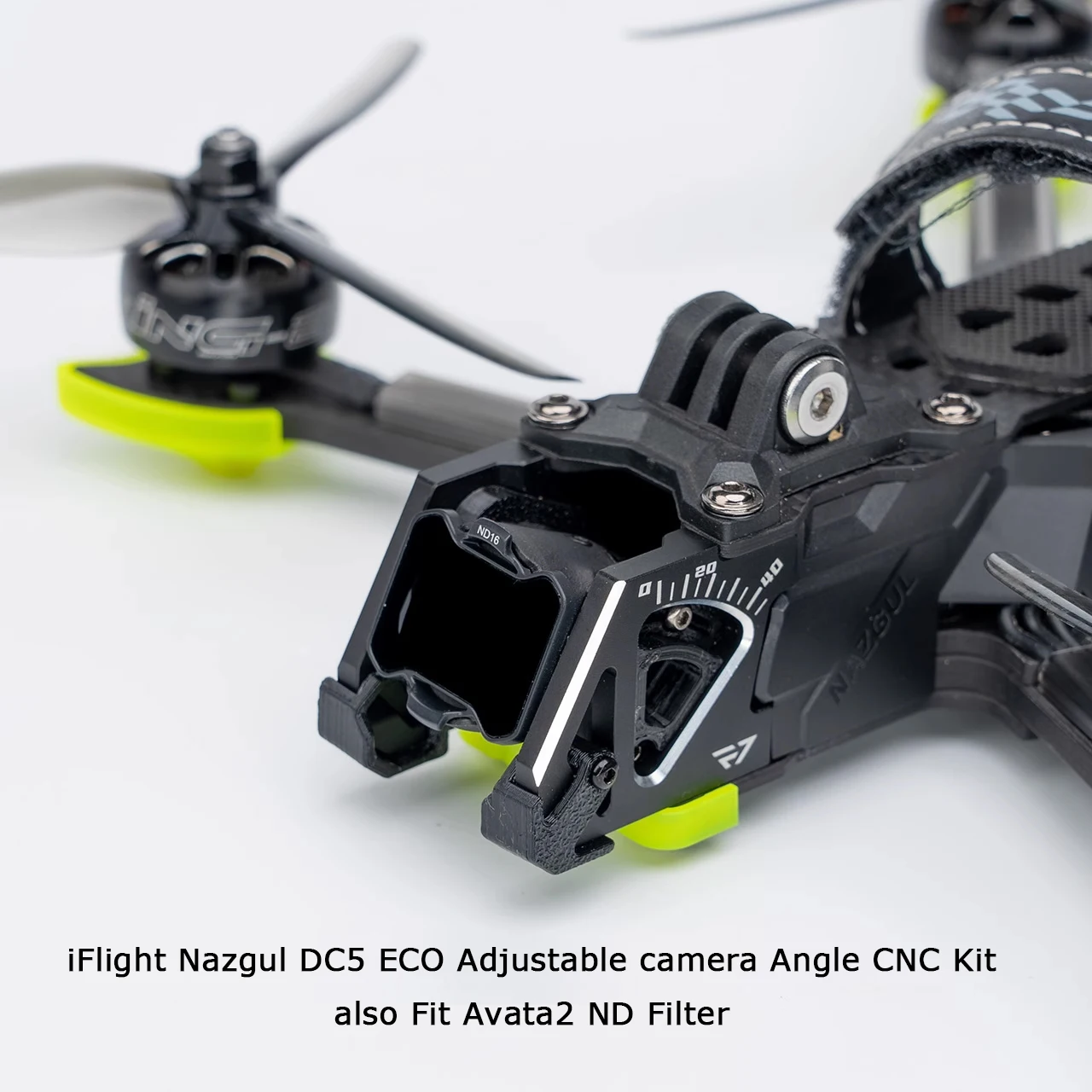 O4 PRO AIR Unit Regulowany kąt kamery CNC Zestaw do modernizacji kamery Kompatybilny z Avata2 Filtr ND Tylko dla iFlight Nazgul DC5 ECO