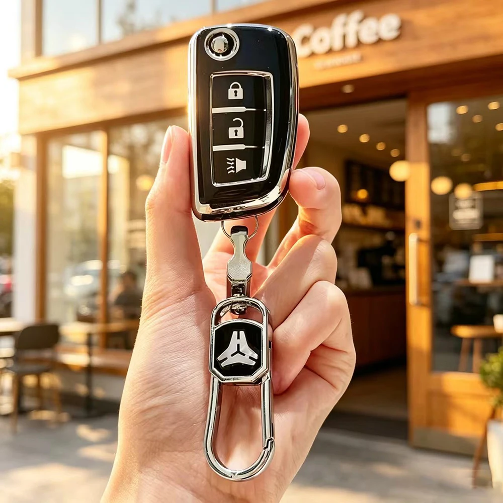 TPU-Schutzhülle für Nissan X-Trail Qashqai J11 Juke Murano Micra Tiida Maxima Altima Kicks Auto Klappschlüssel-Etui