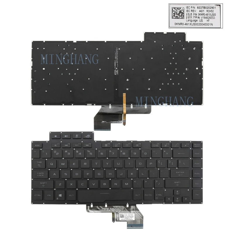 M   New For ASUS ROG GU502LU GU502DU GU502LV GU502LW Laptop US Backlit keyboard