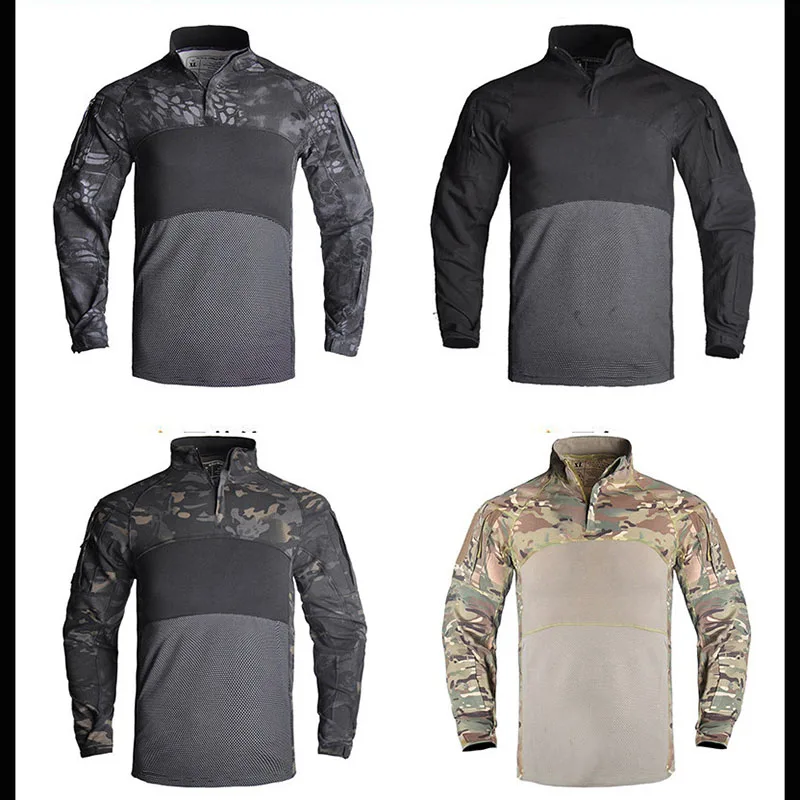 CP ACU Camouflage New Camouflage Overcoat Men Tactical Military Hiking Jacket Hunting Clothes Pullover Man Windproof Hiking Tops