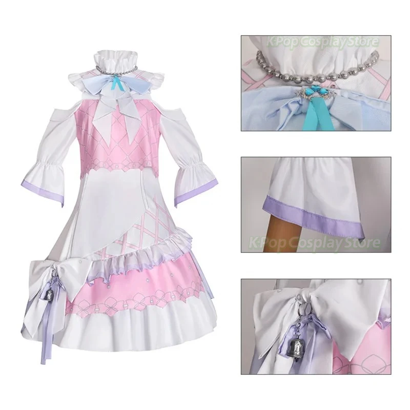 جديد 2025 أنيمي مشروع Sekai Momoi Airi تأثيري حلي فتاة لوليتا فستان موحد هالوين كرنفال المرحلة موحدة الملابس
