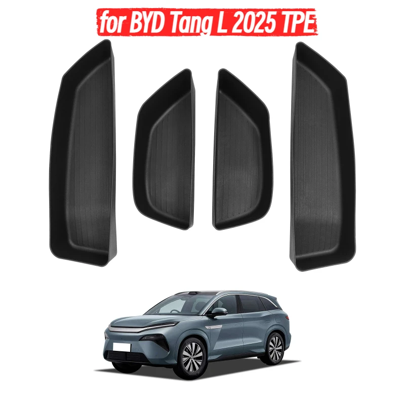 

for BYD Tang L 2025 TPE Front Door Side Storage Box Gate Slot Anti -Dirty Organizer Tray Car Interior Accessory for BYD Tang L