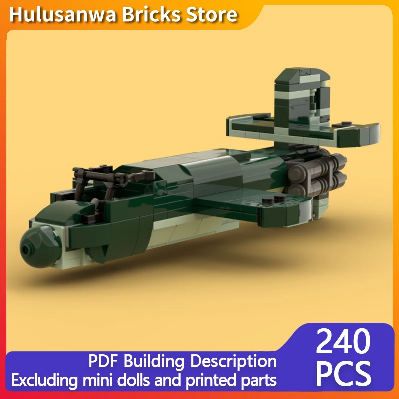

Ba-349 Natter WW2 Military Rocket Interceptor Model MOC Building Bricks War Equipment Modular Technology Gifts Children Toy Suit
