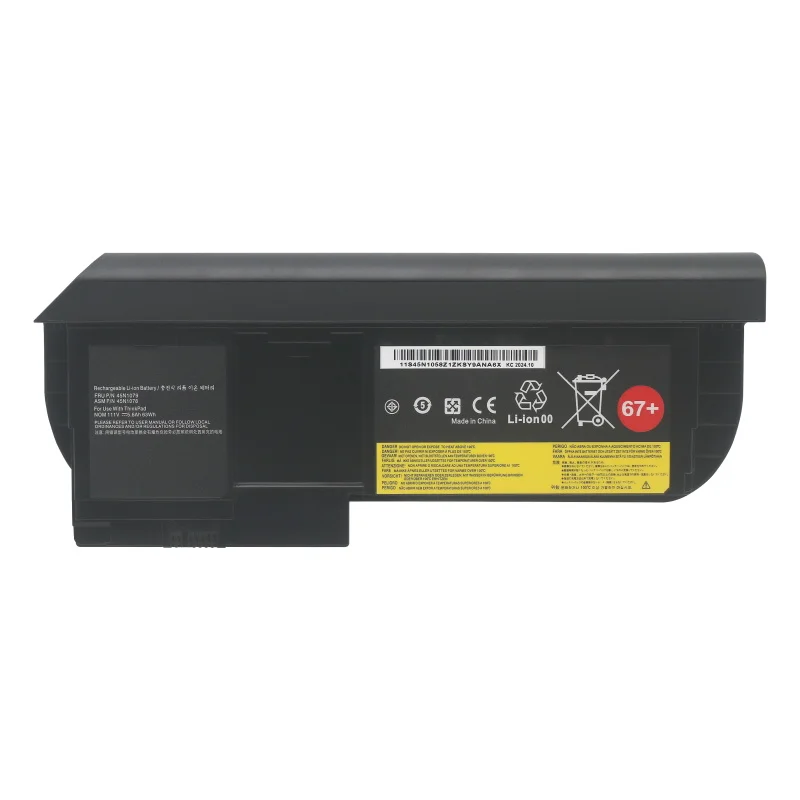 11.1V 63Wh 45N1079 67+ Laptop Battery for Lenovo ThinkPad X230 X230T X220 X220T Series Tablet 0A36316 0A36317 45N1078