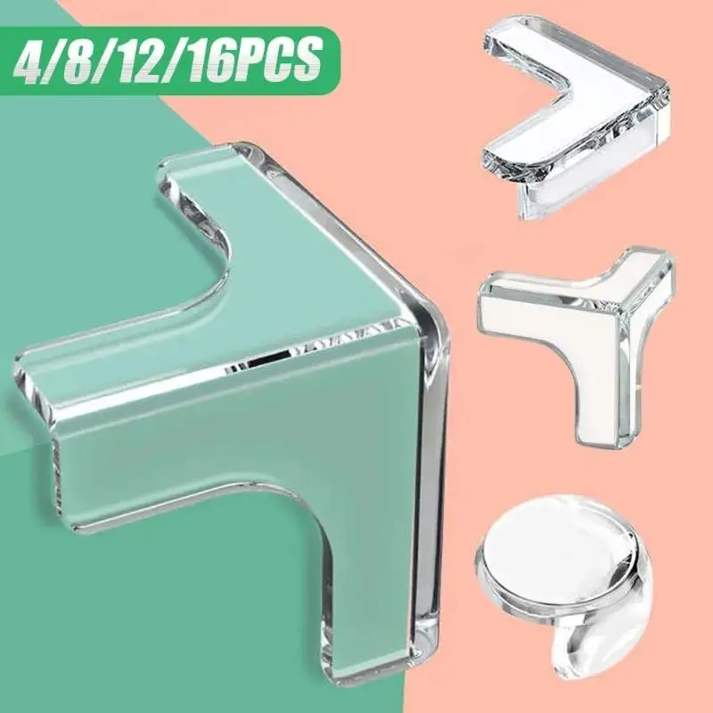 

10pcs Baby Safety Silicone Table Corner Protector Furniture Edge Protection Cover Transparent Children Anti Collision Guards