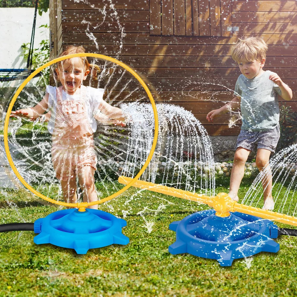 Waterspel Sprinkler Set Speelgoed Sport Springtouw Slang Rond voor kinderen Buitenspellen Spray Speelgoed Achtertuin Tuin Yard Babybadje Speelgoed