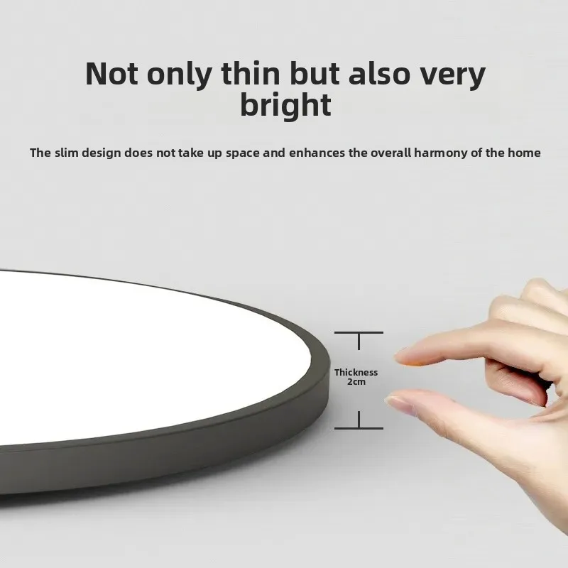 Modern and Simple Ultra-Thin Ceiling Lights Bedroom Balcony Room Decoration Bathroom Circular Room Eye Protection Ceiling Lamps