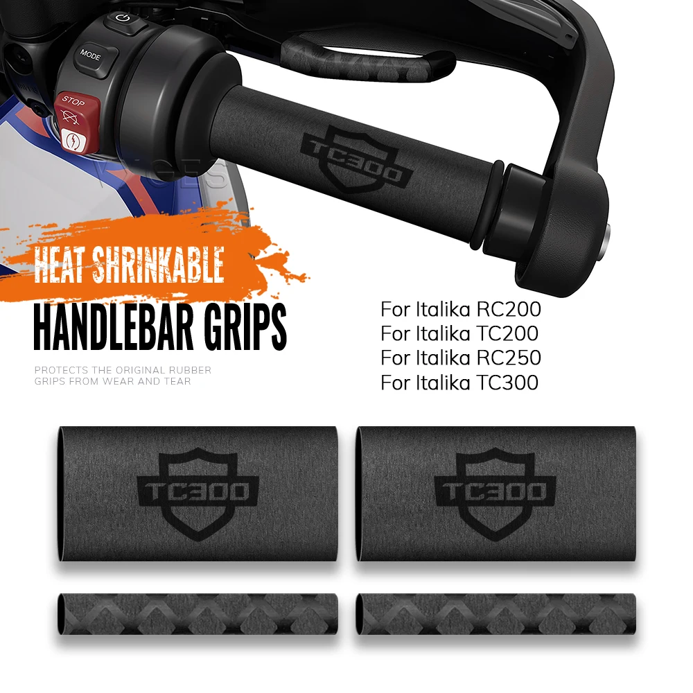 Motorcycle Heat Shrinkable Handlebar Grips For Italika RC200 TC200 RC250 TC300 TC 300 RC 250 Clutch Brake Lever Cover Grip Glove