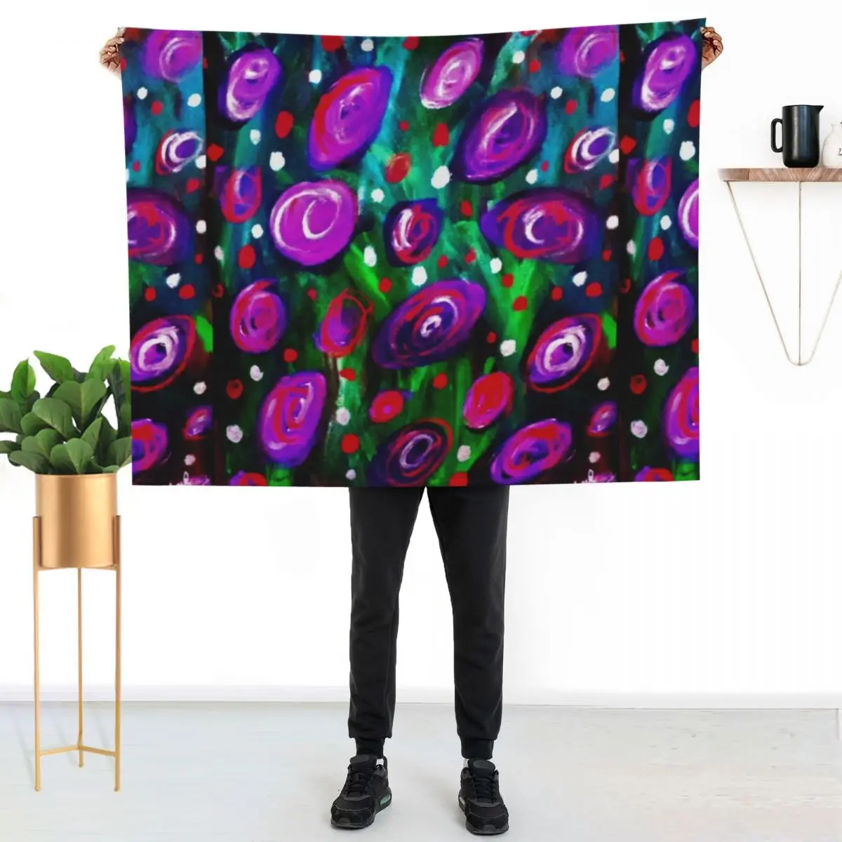 

Spring's Lingering Kiss Throw Blanket Cozy Throw Blanket for Bed Sofa Chair
