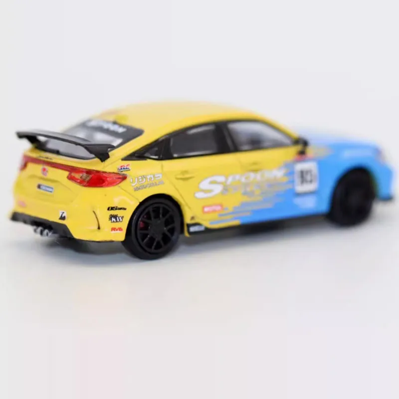 Para 1/64 Maßstab 2023 Honda Civic FL5 Legierung Simulation Auto Modell Statische Sammlung Dekoriert Urlaub Geschenke Spielzeug Souvenir Geschenk