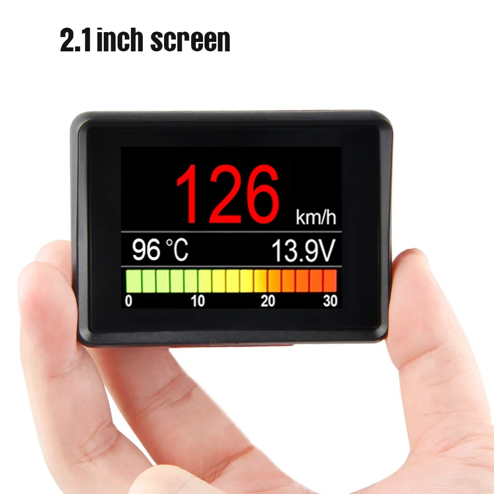 

OBD2 On-board Computer Car Head Up Display HUD Digital Speedometer Trip Display Speed Fuel Consumption Temperature Gauge Alarm