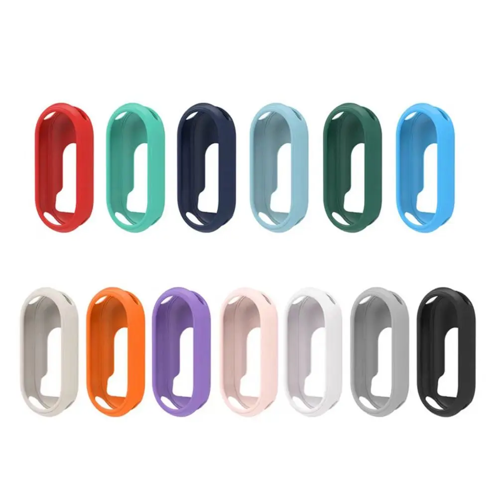 Coque en silicone pour montre intelligente Xiaomi Mi Band 8, cadre souple, pare-chocs, protecteur d'écran, accessoires, couverture