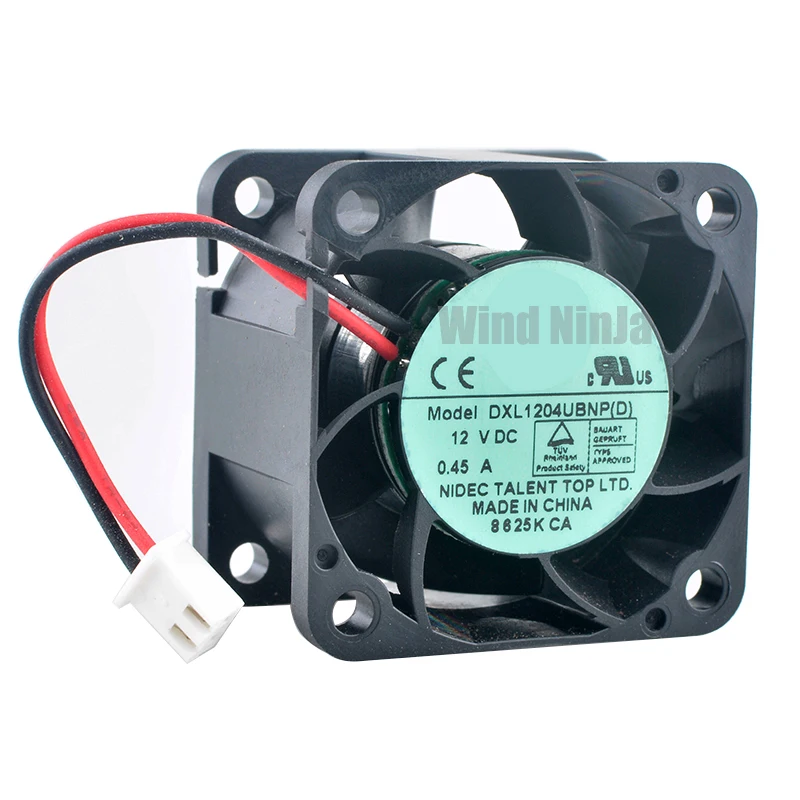 DXL1204UBNP(D) 4cm 40mm fan 40x40x28mm DC12V 0.45A 2pin Dual ball bearing cooling fan for 1U 2U server power supply